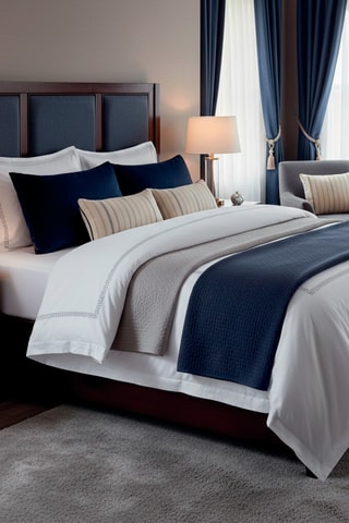 2 fundas de almohada de satén de algodón - 80 hilos/cm² - Gris - 63 x 63 cm