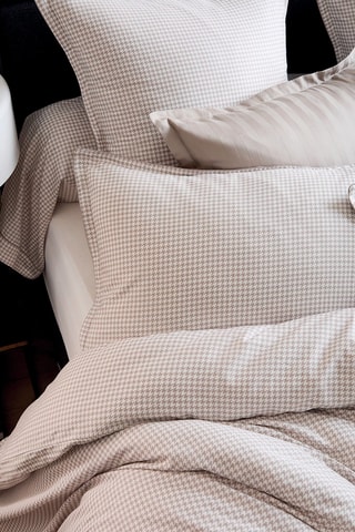 Funda de almohada de satén de algodón - 80 hilos/cm² - Topo - 43 x 210 cm