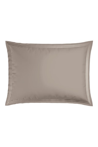 2 fundas de almohada de satén de algodón - 80 hilos/cm² - Topo - 50 x 70 cm