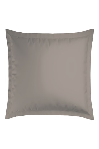 2 fundas de almohada de satén de algodón - 80 hilos/cm² - Topo - 63 x 63 cm