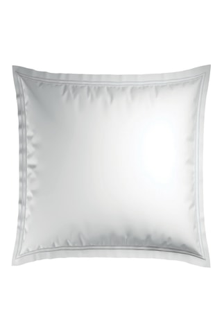 2 fundas de almohada de satén de algodón - 80 hilos/cm² - Blanco - 63 x 63 cm