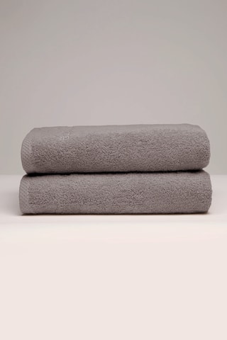 2 toallas de lavabo - Castaño - 50 x 100 cm