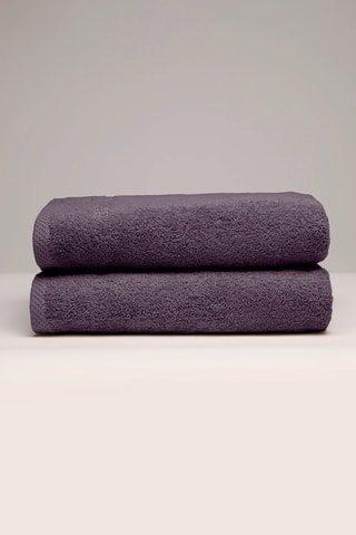 2 toallas de lavabo - Malva - 50 x 100 cm