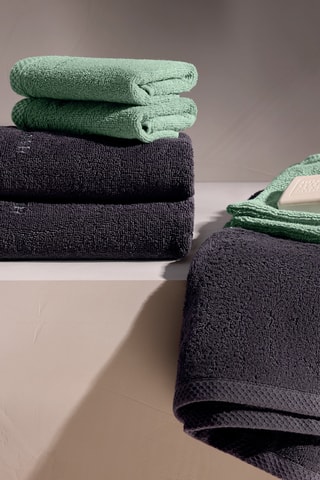 2 toallas de lavabo - Verde - 50 x 100 cm