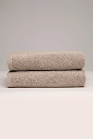 2 toallas de lavabo - Topo - 50 x 100 cm