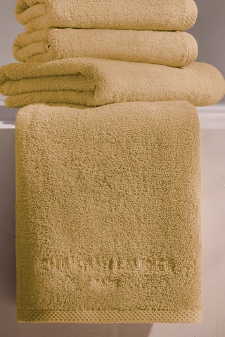 2 toallas de lavabo - Mostaza - 50 x 100 cm