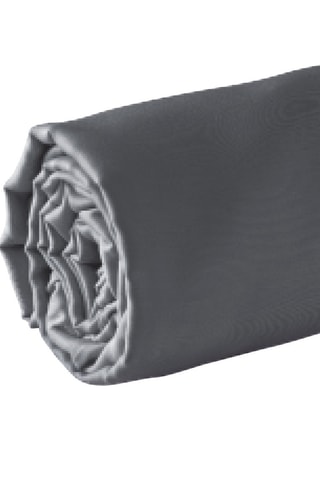 Sábana bajera de satén de algodón - 80 hilos/cm² - Gris oscuro
