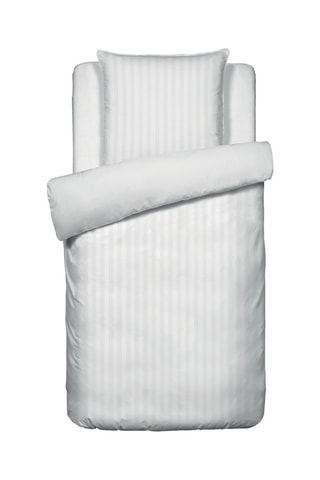 Juego de nórdico de satén de algodón - 80 hilos/cm² - Blanco