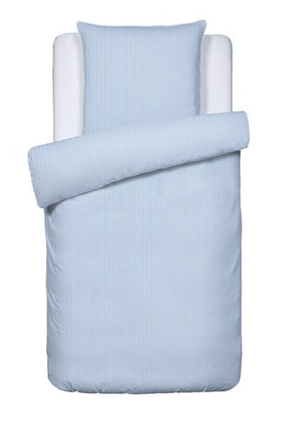 Juego de nórdico de percal de algodón - 80 hilos/cm² - Celeste