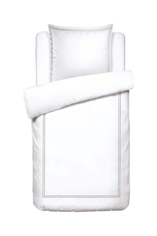 Juego de nórdico de satén de algodón - 80 hilos/cm² - Topo