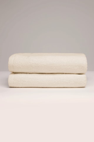 2 toallas de ducha - Marfil - 70 x 140 cm