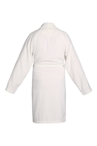 Albornoz de terciopelo - Blanco