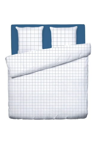 Juego de nórdico de satén de algodón - 80 hilos/cm² - Blanco