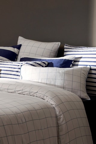 Juego de nórdico de satén de algodón - 80 hilos/cm² - Blanco