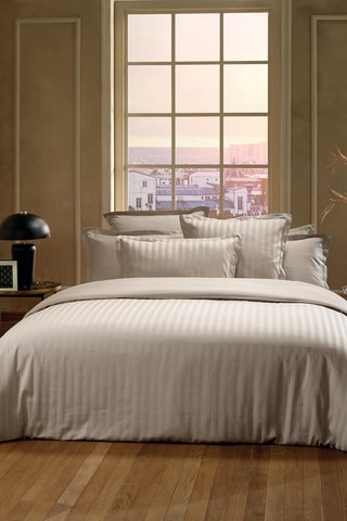 Juego de nórdico de satén de algodón - 80 hilos/cm² - Topo