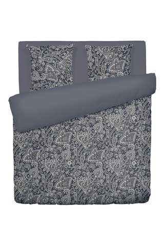 Juego de nórdico de satén de algodón - 80 hilos/cm² - Gris