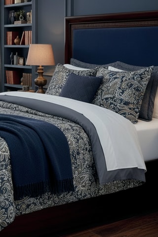 Juego de nórdico de satén de algodón - 80 hilos/cm² - Gris