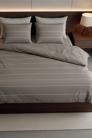 Juego de nórdico de satén de algodón - 80 hilos/cm² - Topo