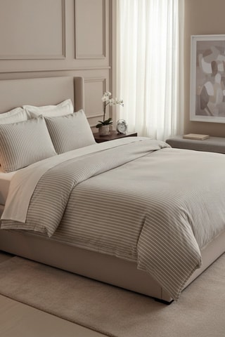 Juego de nórdico de satén de algodón - 80 hilos/cm² - Topo