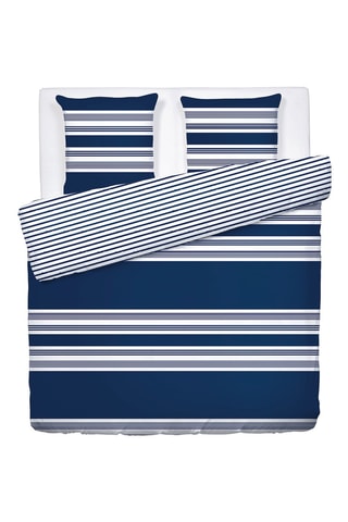 Juego de nórdico de satén de algodón - 80 hilos/cm² - Azul