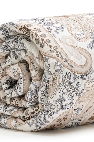 Colcha de satén de algodón - 80 hilos/cm² - Topo - 220 x 250 cm