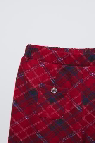 Pantalon - Rouge et anthracite