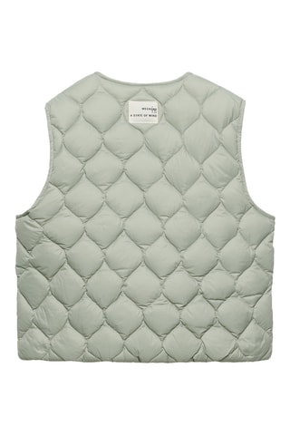 Doudoune sans manches - Vert d’eau