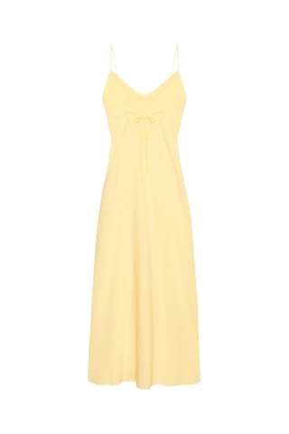 Robe longue en ramie - Jaune