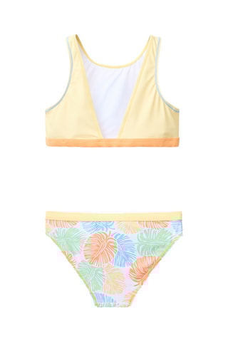 Maillot 2 pièces - Jaune et ciel