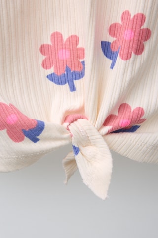 T-shirt noué - Blanc