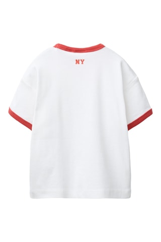 T-shirt - Blanc et rouge