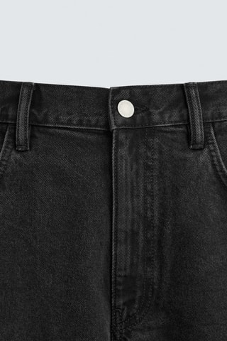 Short en jean - Noir