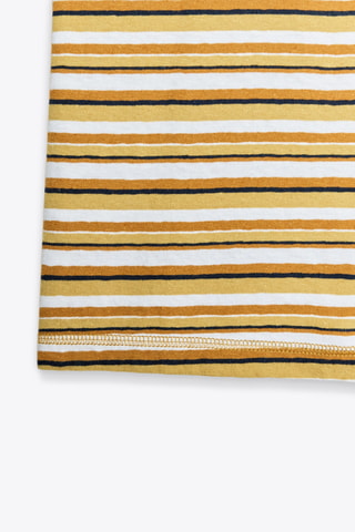 T-shirt en lin - Blanc et noir