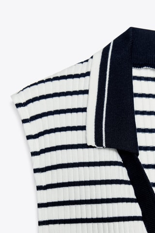 T-shirt - Blanc et bleu marine