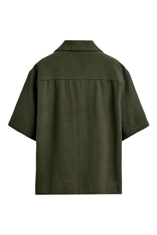 Chemise - Kaki et écru