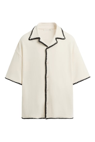 Chemise - Ecru et noir