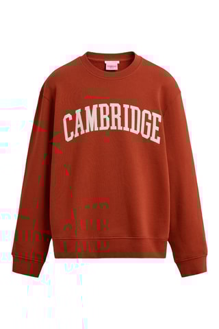 Sweat - Rouge brique et blanc