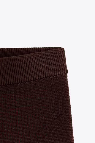 Jupe droite - Marron foncé