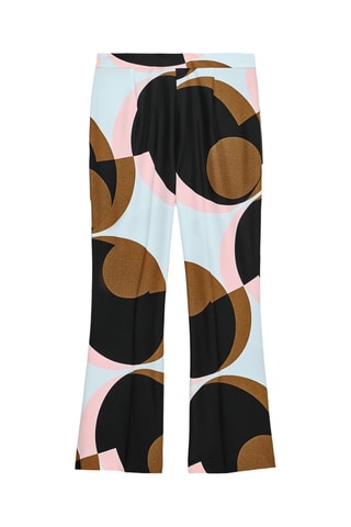 Pantalon flare - Marron et ciel