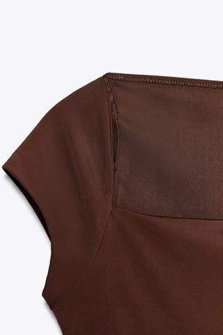 Robe fourreau - Marron