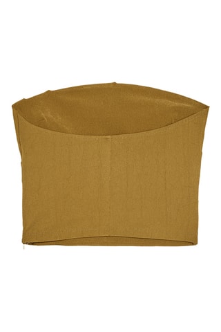 Crop top bustier - Marron