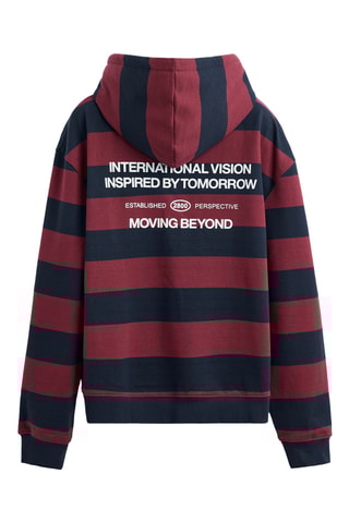 Sweat à capuche - Rouge et noir