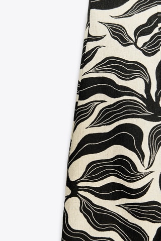 Short en lin taille haute - Ecru