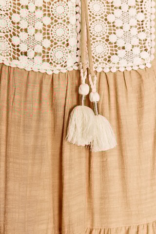 Robe trapèze - Beige