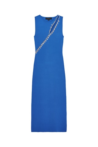 Robe droite - Bleu cobalt