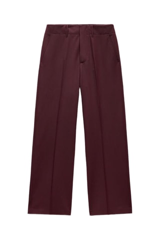 Pantalon straight - Bordeaux