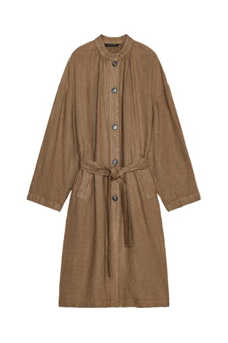 Manteau en lin - Marron