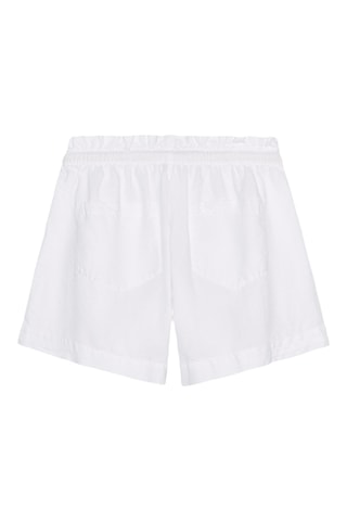 Short en lin - Blanc