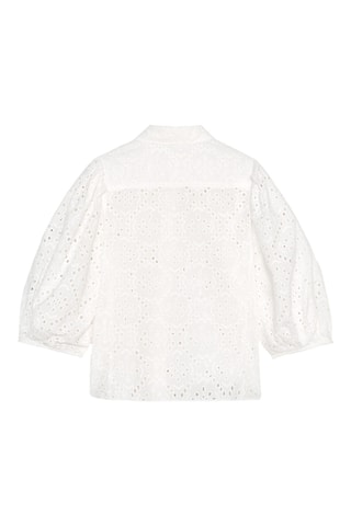 Chemisier en broderie anglaise - Blanc