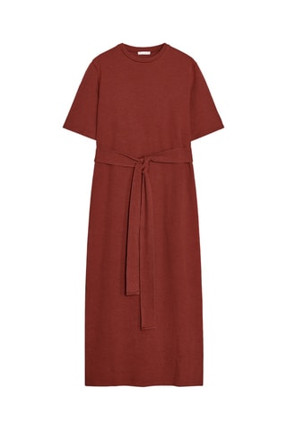 Robe t-shirt - Rouge brique